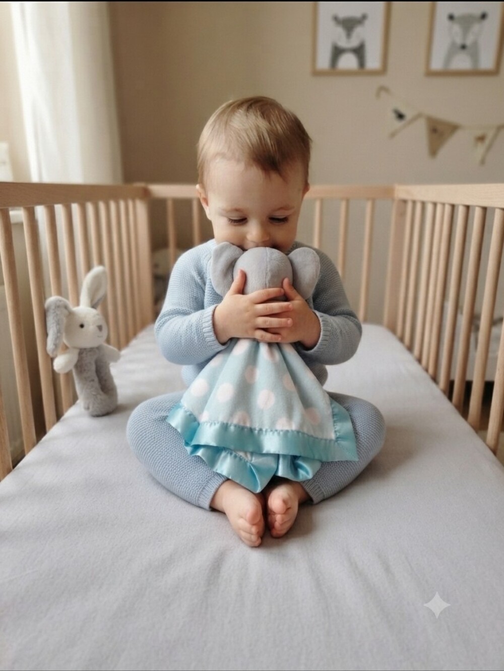 Cuddle Time Aqua Color Elephant Lovey